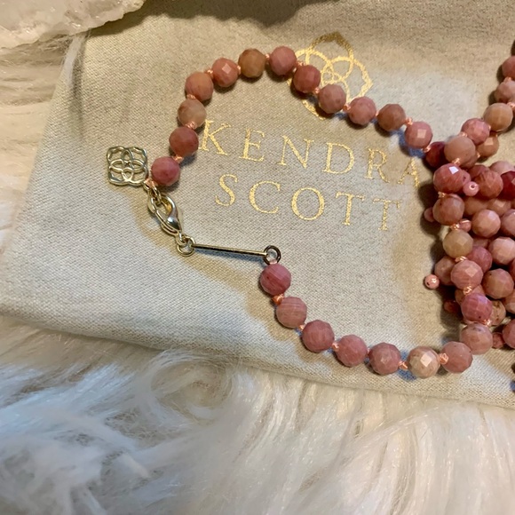 Kendra Scott Pink Sylvia Necklace - Picture 6 of 7